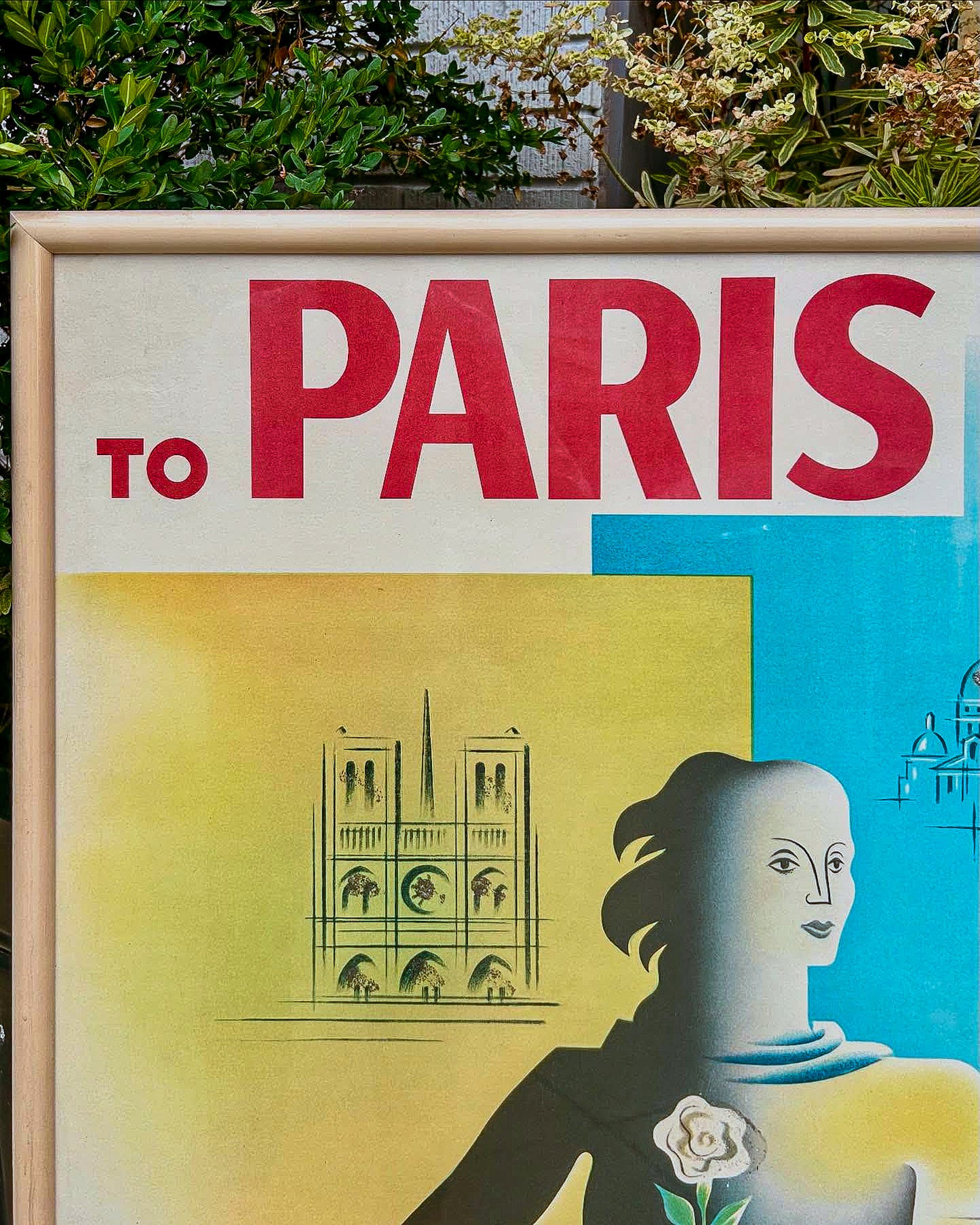 Jean Carlu (1900-1997) A Framed Vintage Pan American Poster 1950