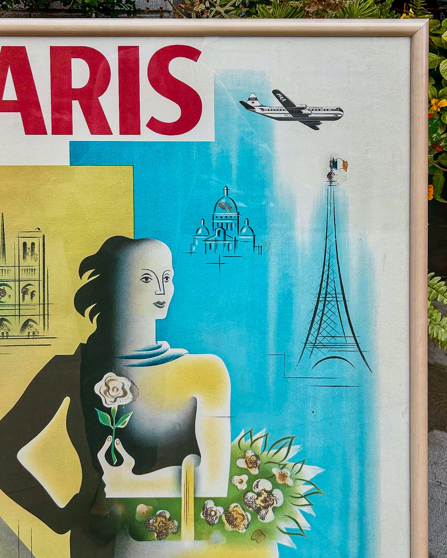 Jean Carlu (1900-1997) A Framed Vintage Pan American Poster 1950