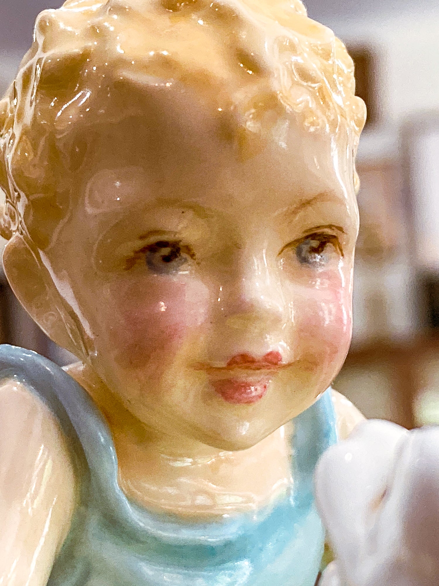 Vintage 1950's "Two Babies" Boy Dog Royal Worcester England Porcelain Figurine
