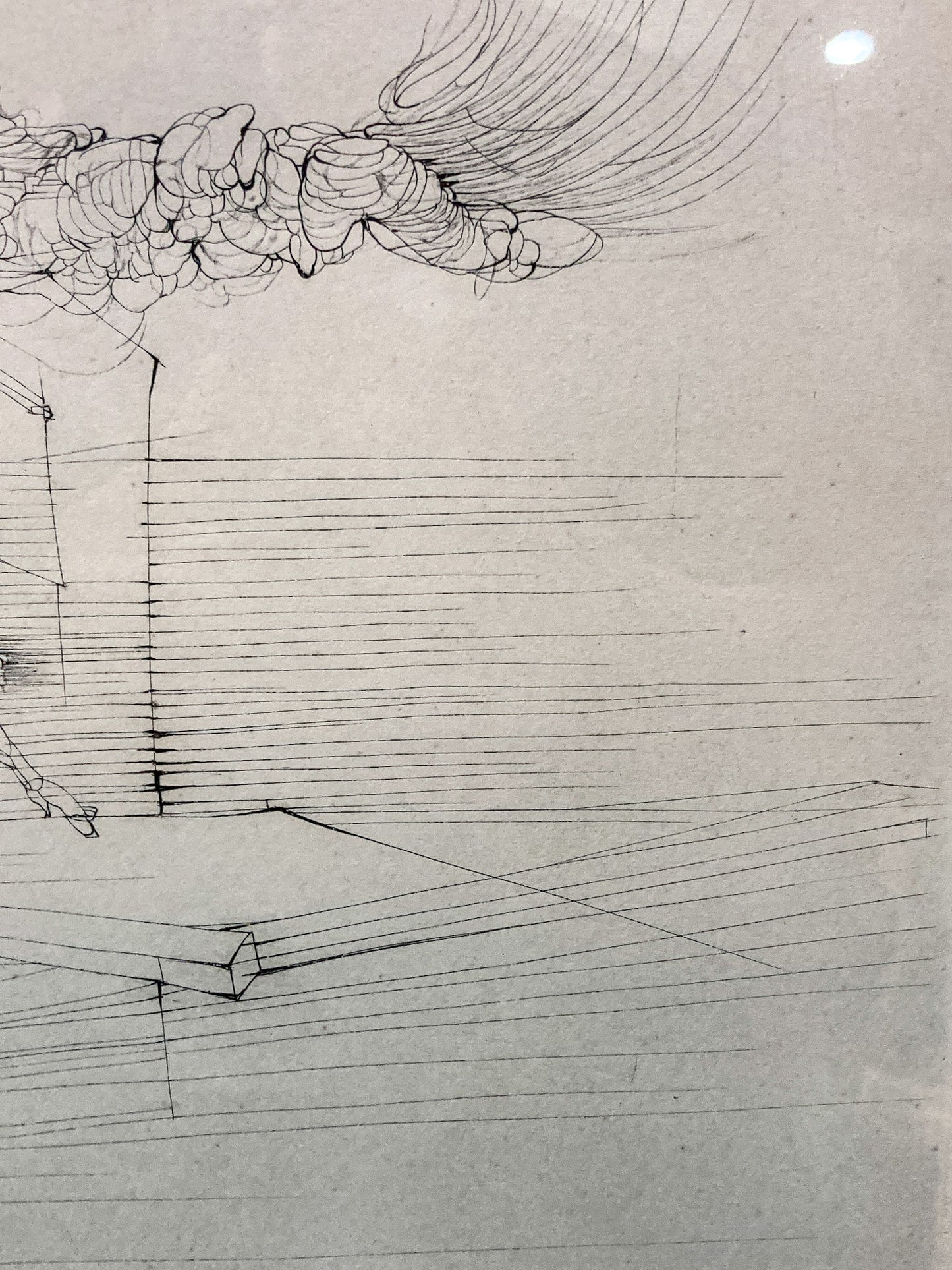 Vintage 1955 Hans Bellmer (1902-1975) Untitled Edition 44/100 Framed Etching