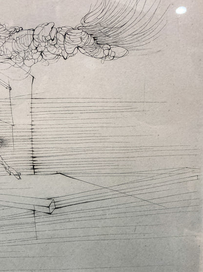 Vintage 1955 Hans Bellmer (1902-1975) Untitled Edition 44/100 Framed Etching