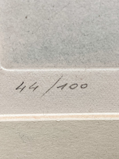 Vintage 1955 Hans Bellmer (1902-1975) Untitled Edition 44/100 Framed Etching
