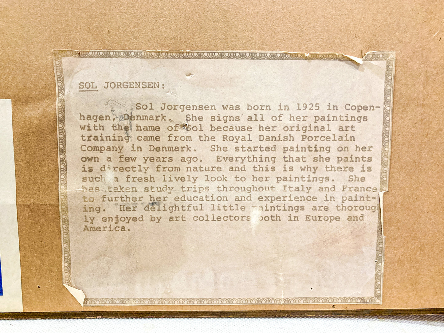 Vintage 1960s Floral Botanical W.T. Burger Co. Signed Sol Framed Oil on Board Painting