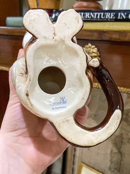 Vintage 1970s Siamese Cat Goebel #2438 Sculptural Porcelain Figurine