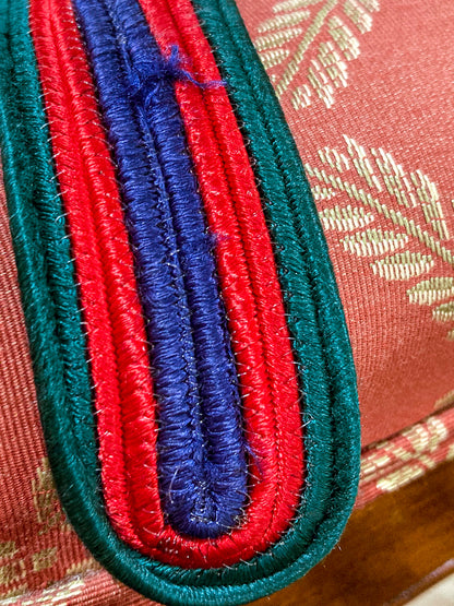 Vintage 1970s Yves Saint Laurent Heart Green Red Blue Tassel Rope Belt