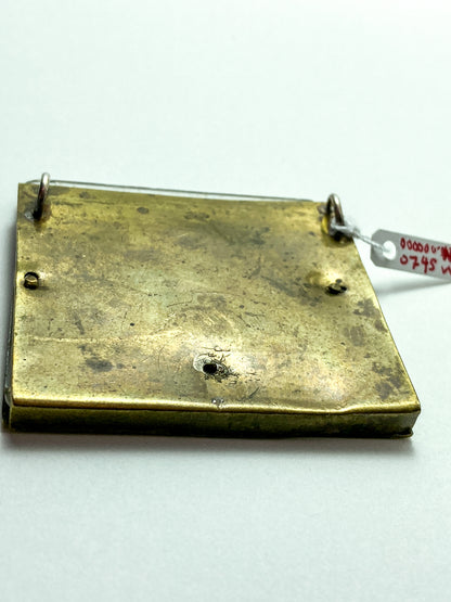 Vintage 1979 Susan B Anthony Dollar Coin Custom Brass Case Pendant
