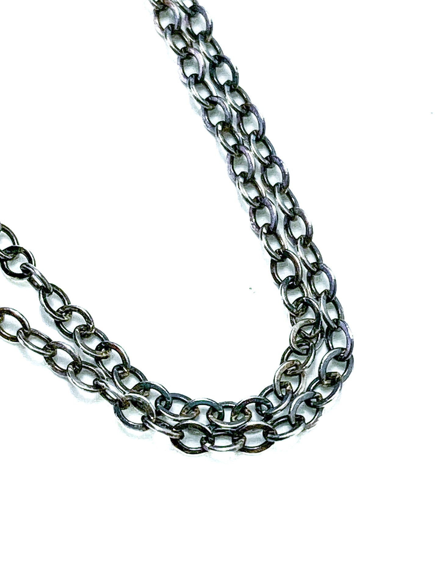 Vintage 1982 Franklin Mint Sterling Silver Ruby Holly Pendant Necklace