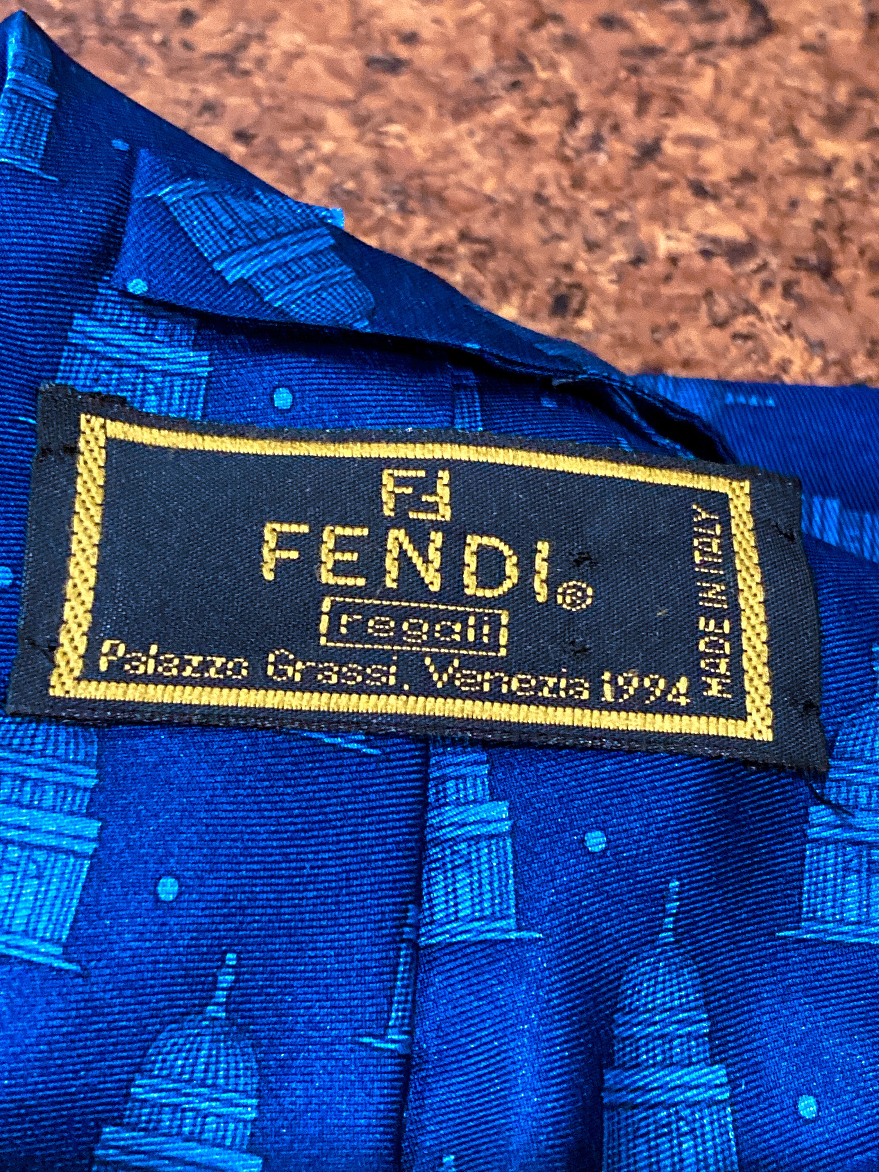 Fendi silk tie on sale