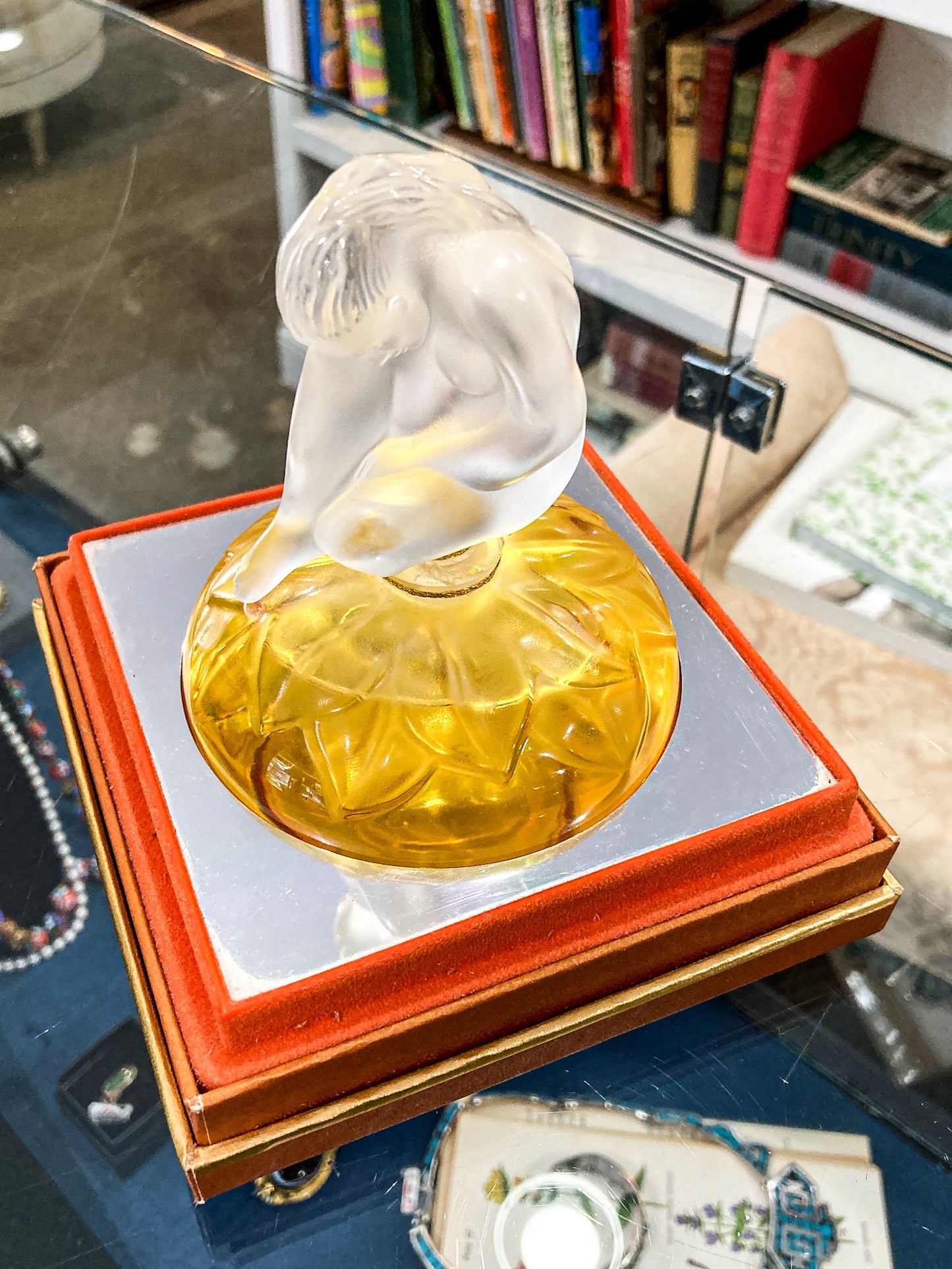 Vintage 1996 Le Nu Lalique France Flacon Figural Nude Perfume Bottle Original Box