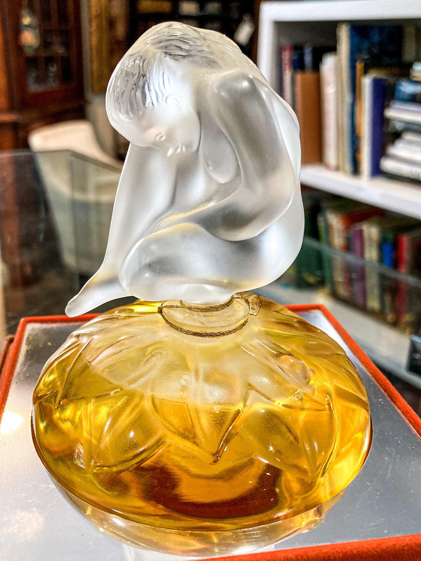 Vintage 1996 Le Nu Lalique France Flacon Figural Nude Perfume Bottle Original Box