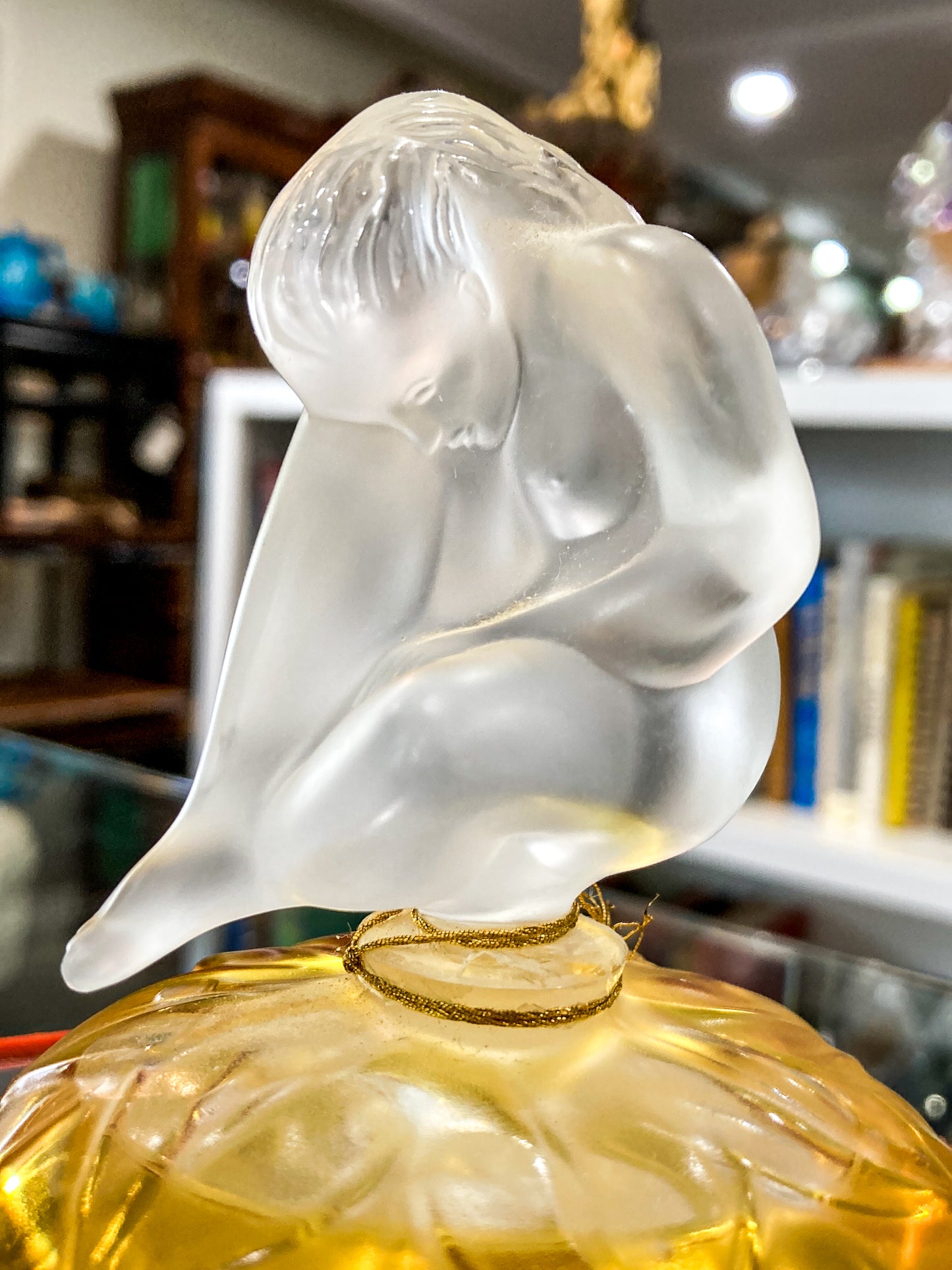 Vintage 1996 Le Nu Lalique France Flacon Figural Nude Perfume Bottle Original Box