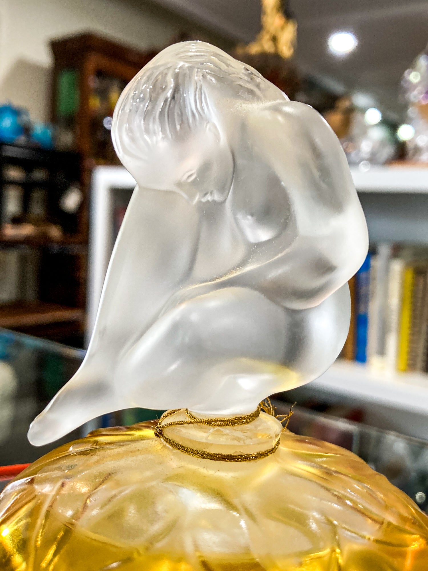 Vintage 1996 Le Nu Lalique France Flacon Figural Nude Perfume Bottle Original Box