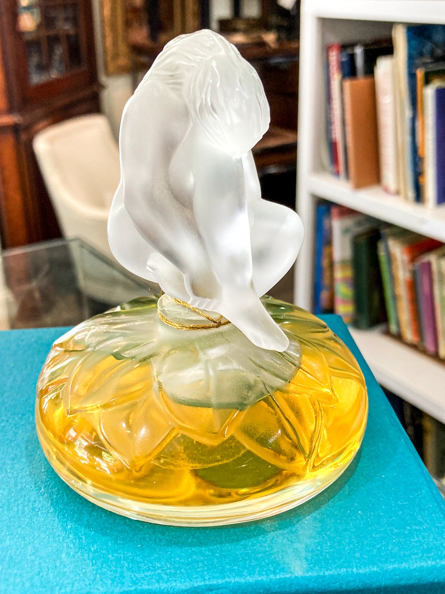 Vintage 1996 Le Nu Lalique France Flacon Figural Nude Perfume Bottle Original Box