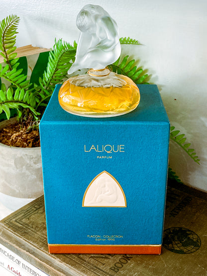 Vintage 1996 Le Nu Lalique France Flacon Figural Nude Perfume Bottle Original Box