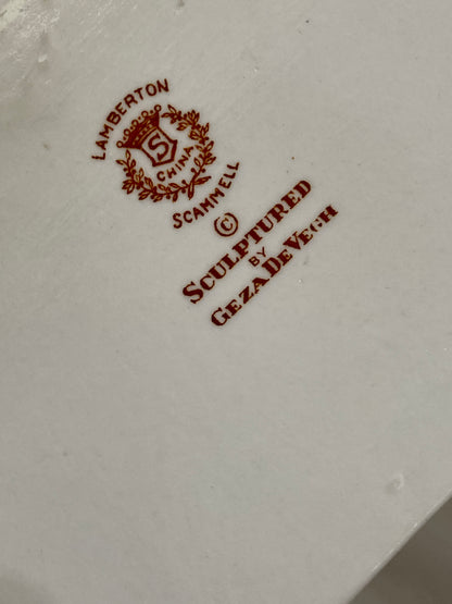 Vintage Art Deco Reclining Female Lamberton Porcelain Figure Sculpture