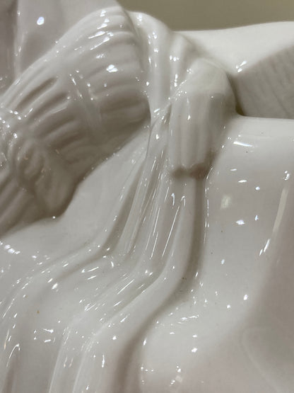 Vintage Art Deco Reclining Female Lamberton Porcelain Figure Sculpture