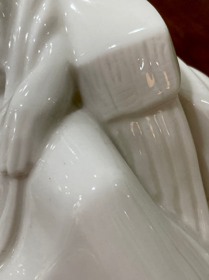 Vintage Art Deco Reclining Female Lamberton Porcelain Figure Sculpture