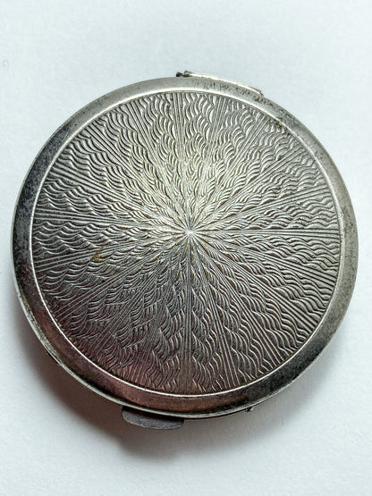 Vintage Sailboat Sunset Woodworth Fiancee Mirrored Rouge Compact Case
