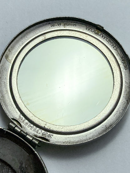 Vintage Sailboat Sunset Woodworth Fiancee Mirrored Rouge Compact Case