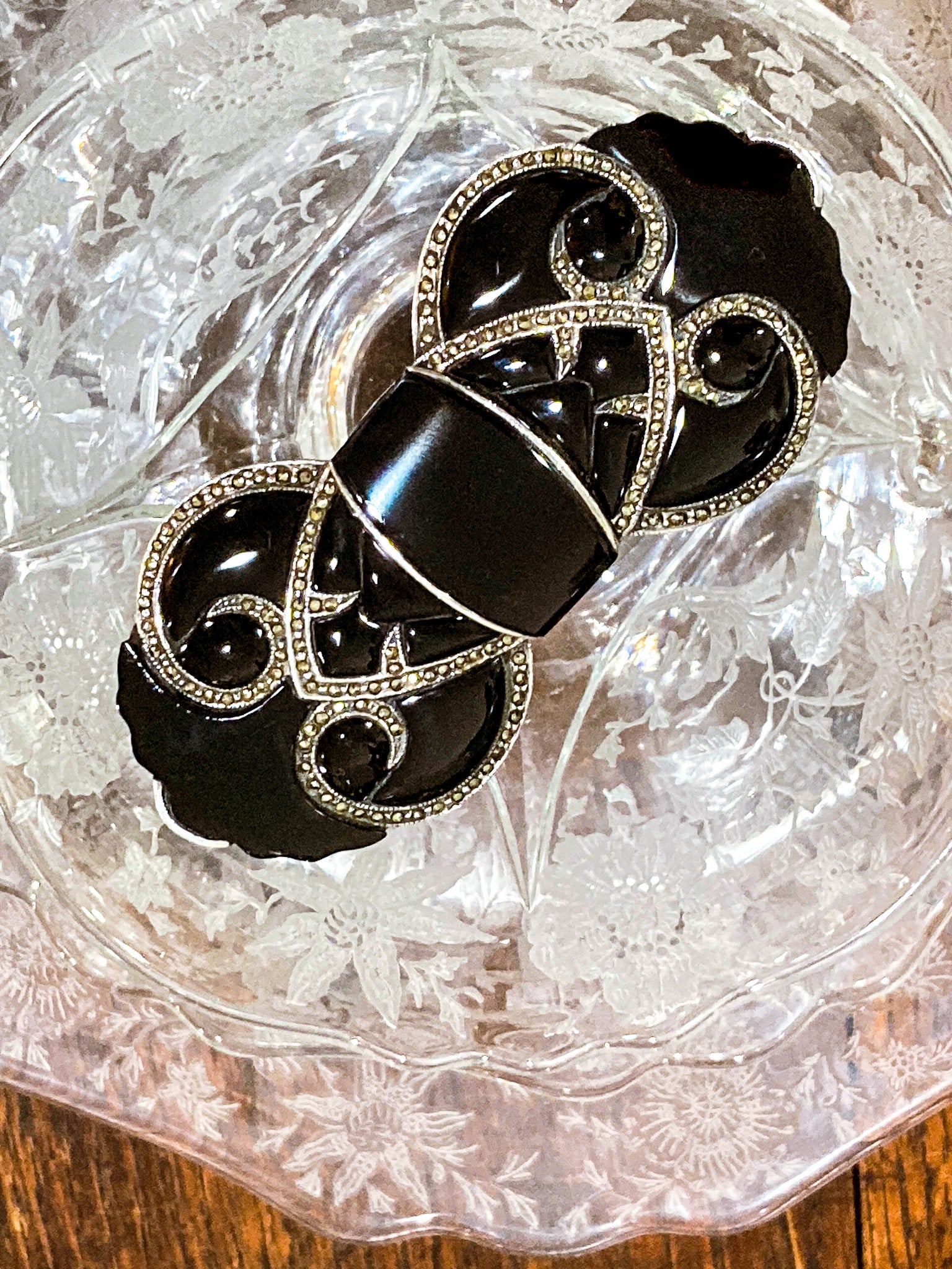 Art deco style brooch on sale