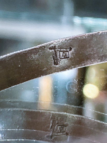 Vintage Bell Trading Post Navajo Aqua Stone Sterling Silver Cuff Bracelet