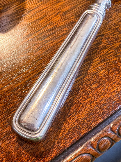 Vintage Birks Saxon Sterling Silver Handle Engraved Filigree Cake Server