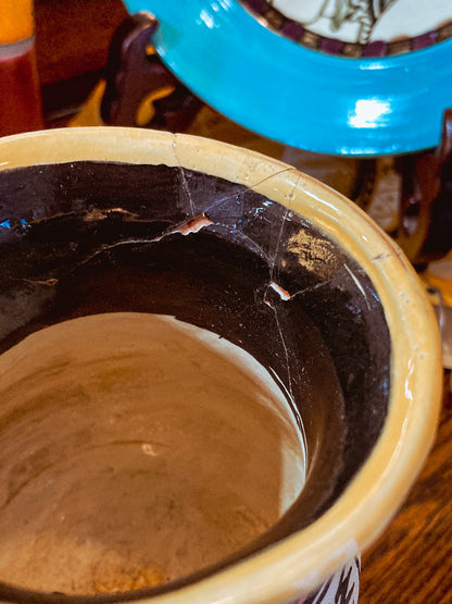 Vintage Daniel Postotnik Hand Potted Illustrative Portrait Mug As Found