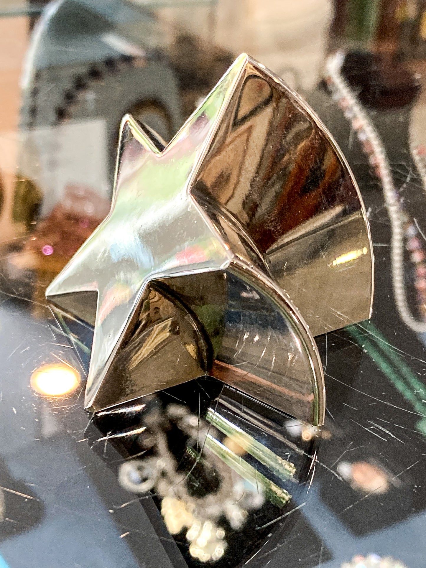 Vintage 1970s Silver Plated Shooting Star Gunnar Cyren Dansk Paperweight