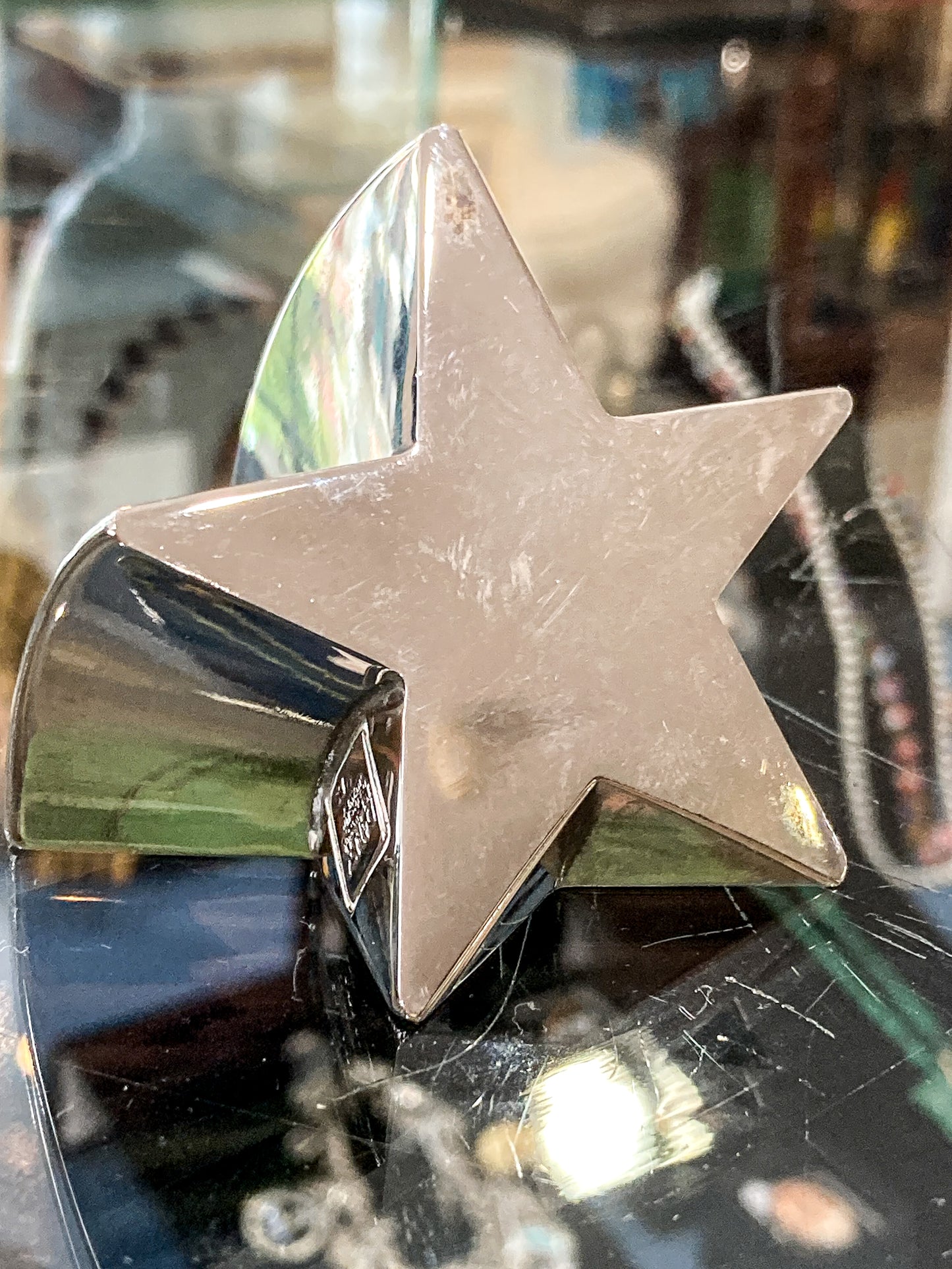 Vintage 1970s Silver Plated Shooting Star Gunnar Cyren Dansk Paperweight