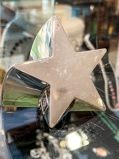 Vintage 1970s Silver Plated Shooting Star Gunnar Cyren Dansk Paperweight