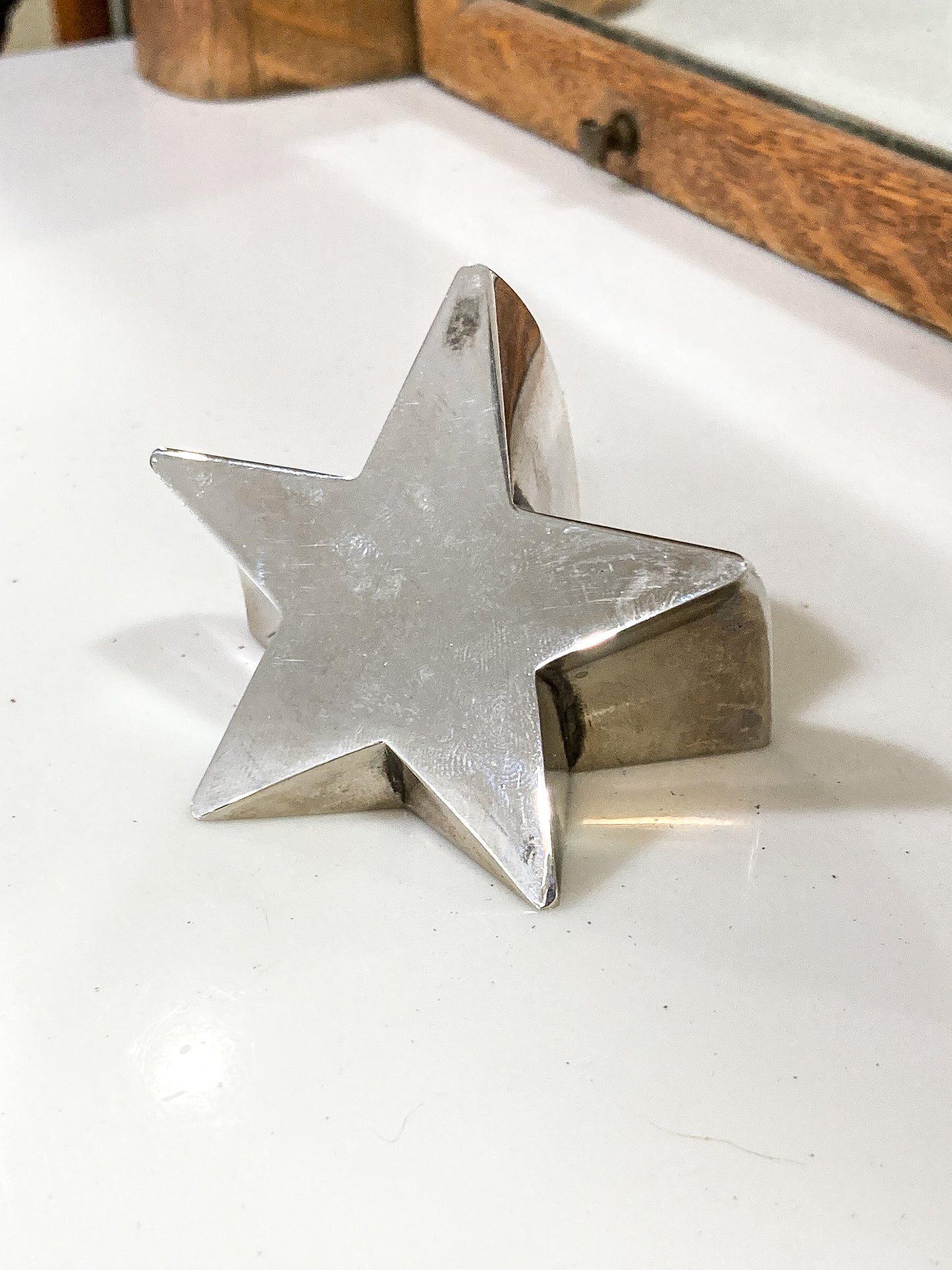 Vintage 1970s Silver Plated Shooting Star Gunnar Cyren Dansk Paperweight