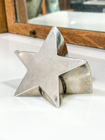 Vintage 1970s Silver Plated Shooting Star Gunnar Cyren Dansk Paperweight