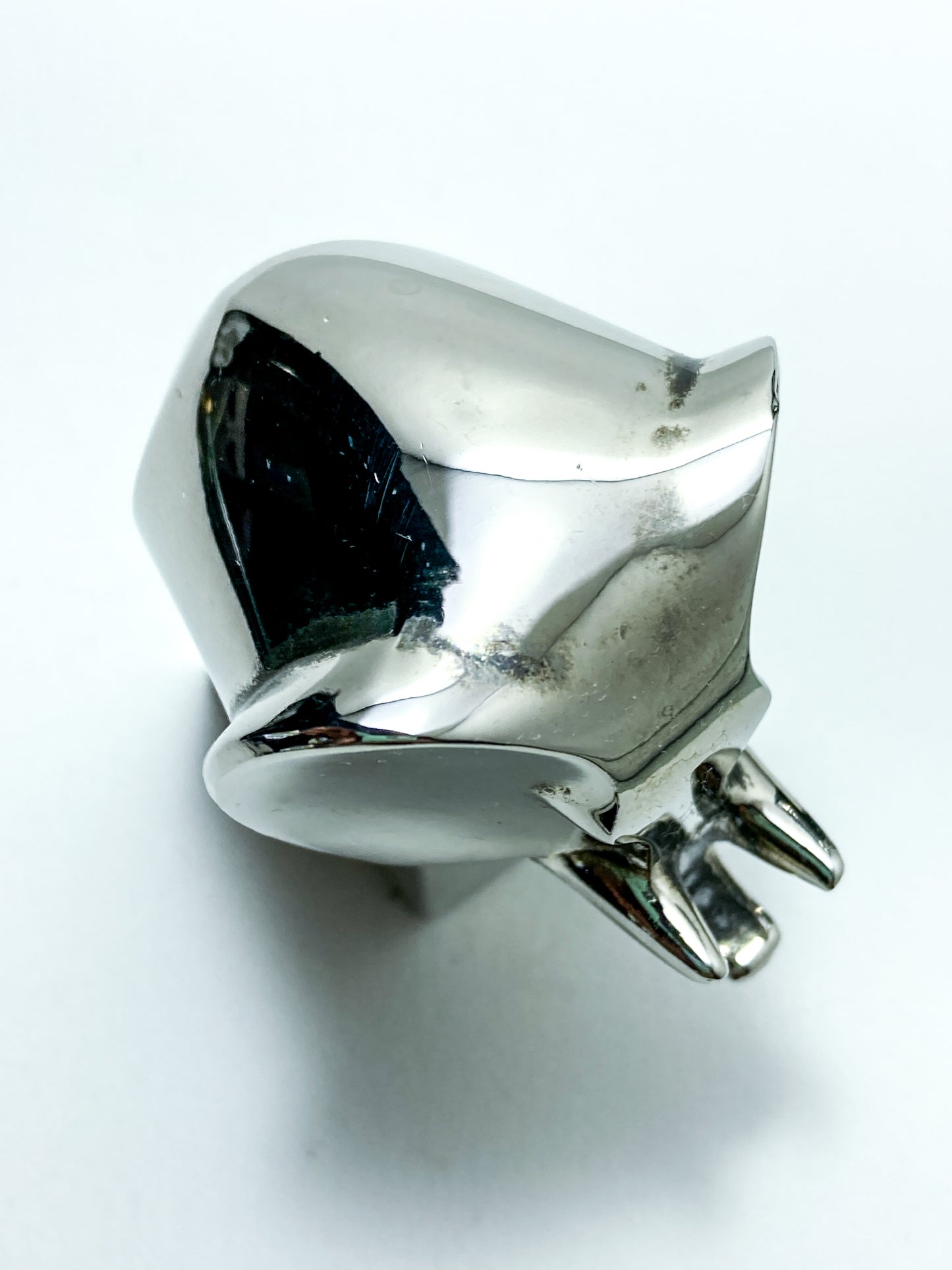 Vintage Dansk Polished Zinc Miniature Stylized Elephant Paperweight