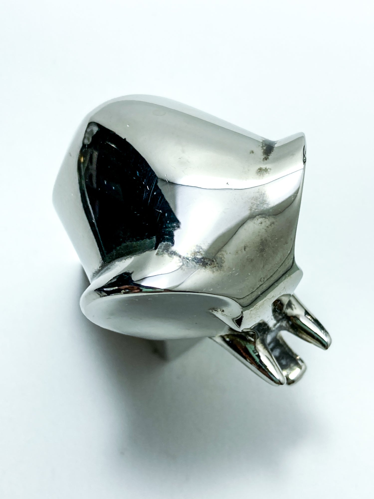 Vintage Dansk Polished Zinc Miniature Stylized Elephant Paperweight