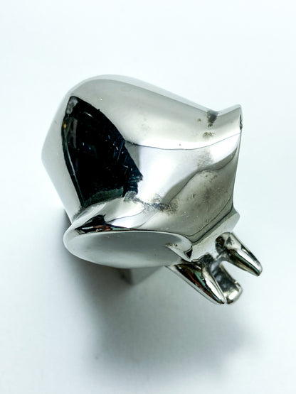 Vintage Dansk Polished Zinc Miniature Stylized Elephant Paperweight