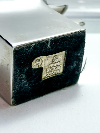 Vintage Dansk Polished Zinc Miniature Stylized Elephant Paperweight