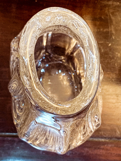 Radiant Vintage Daum Style Hand-Blown Thick Curvy Glass Vase