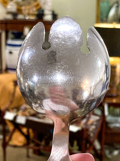 Vintage David-Andersen Norwegian Fairytale Folk Sterling Silver Salad Set