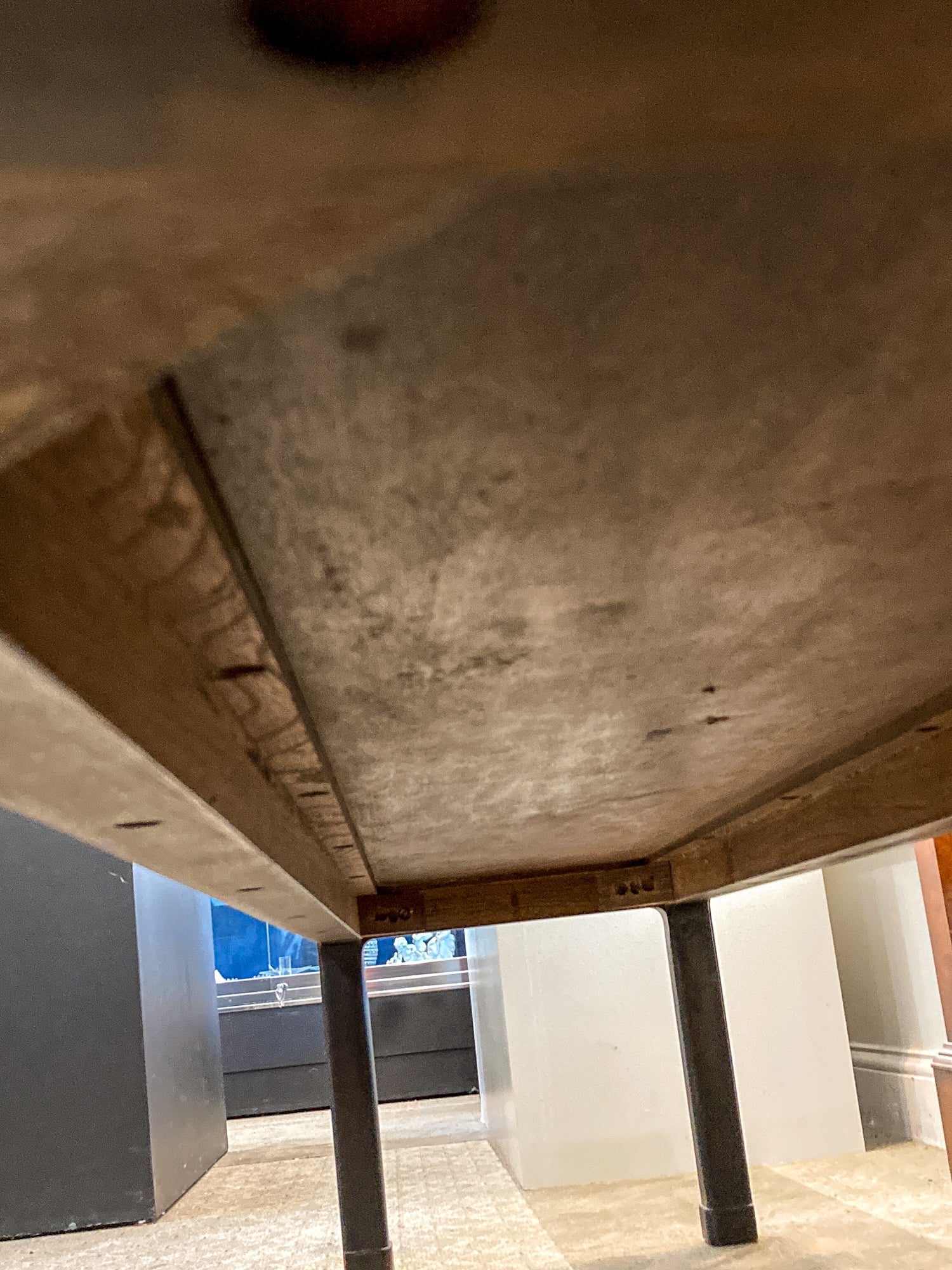 Vintage Dunbar Edward Wormley Cork Inlay Elongated Wood Coffee Table
