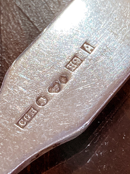 Vintage Dutch Sterling Silver Sailboat Horse Motif Childs Spoon Fork Silverware Set