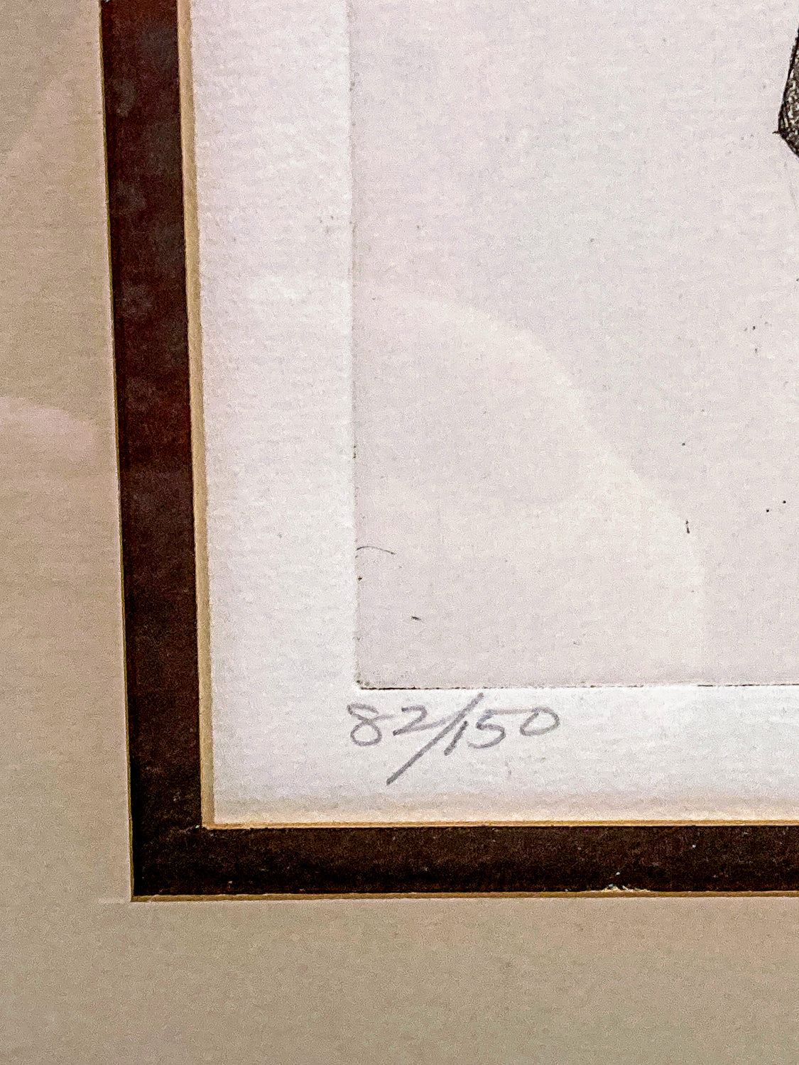 Stylized Golfer "Francis Ouimet" Charles Bragg (1931-2017) Framed Etching