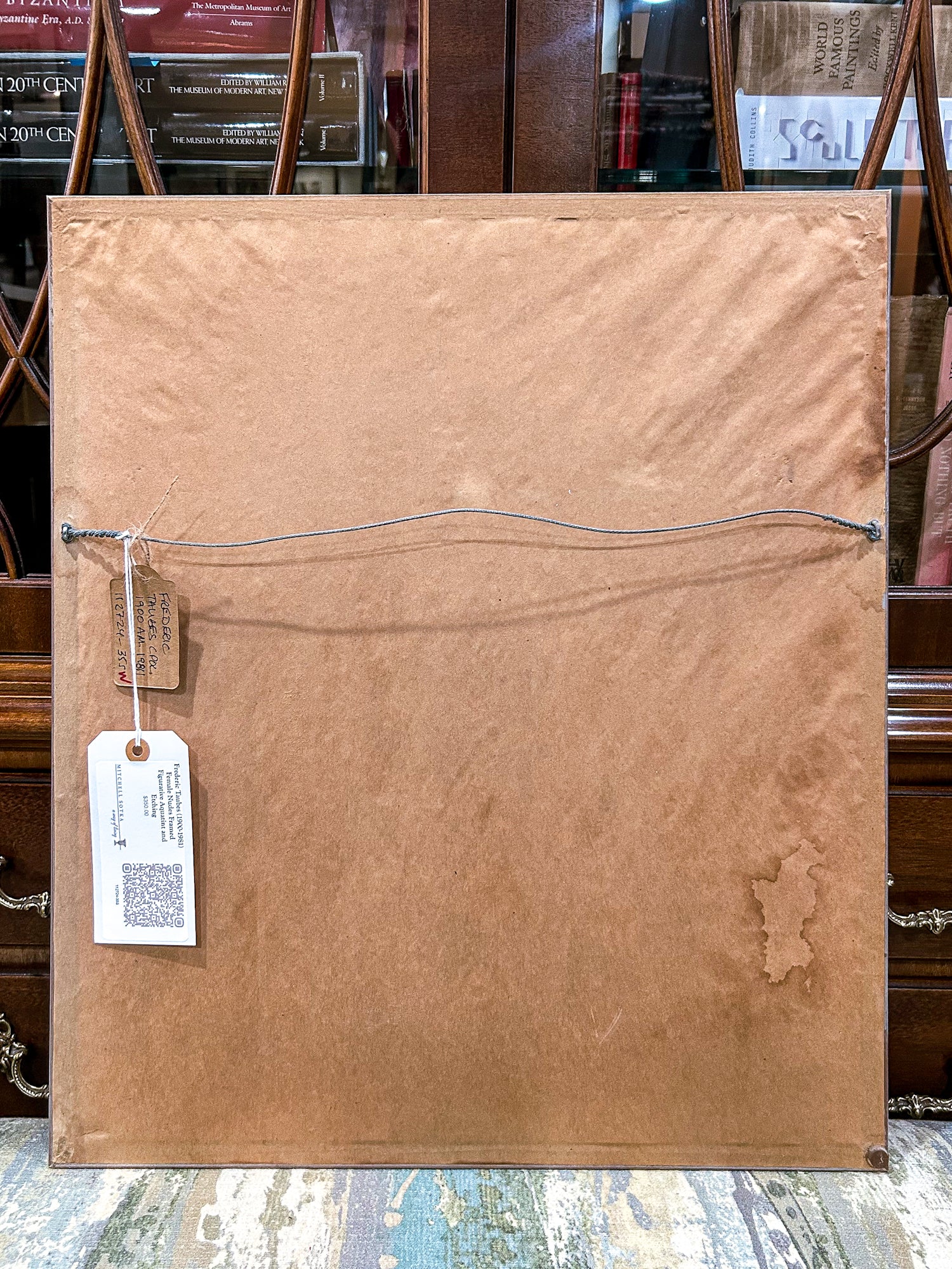 Vintage Frederic Taubes (1900-1981) Female Figurative Framed Aquatint Etching