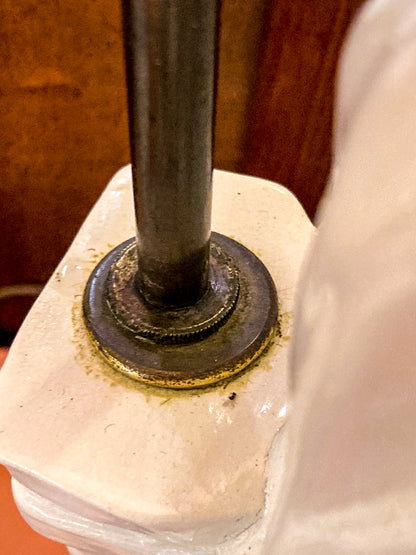 Vintage Frederick Cooper Blanc de Chine Ceramic Musician Figural Table Lamp