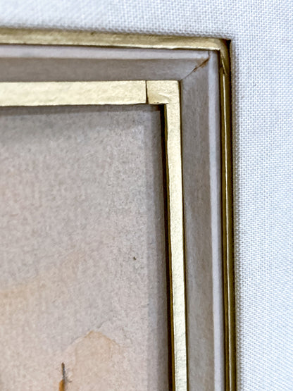 Vintage Georges Audureau (1896-1986) Parisian River Scene Framed Watercolor Painting