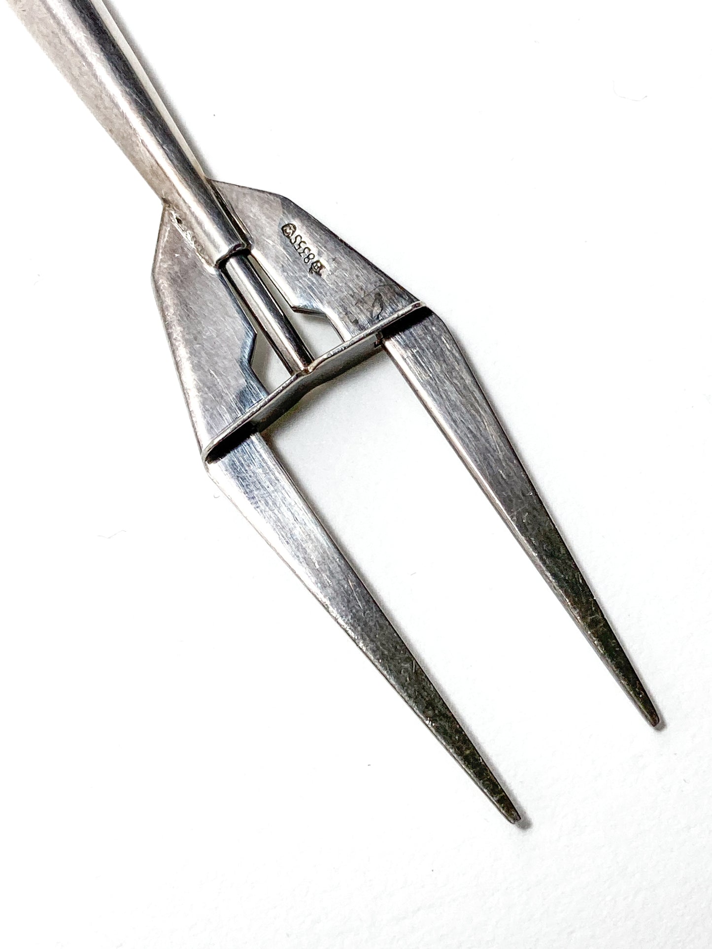 Vintage German Lutz & Weiss Sterling Silver Pickle Fork Serve Tableware