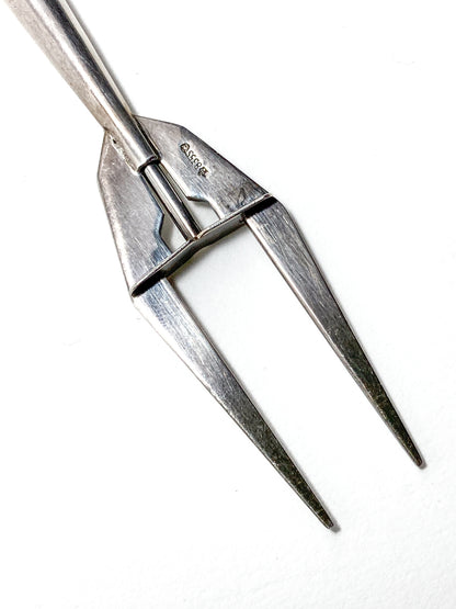 Vintage German Lutz & Weiss Sterling Silver Pickle Fork Serve Tableware