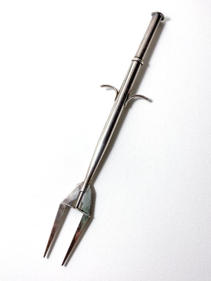 Vintage German Lutz & Weiss Sterling Silver Pickle Fork Serve Tableware