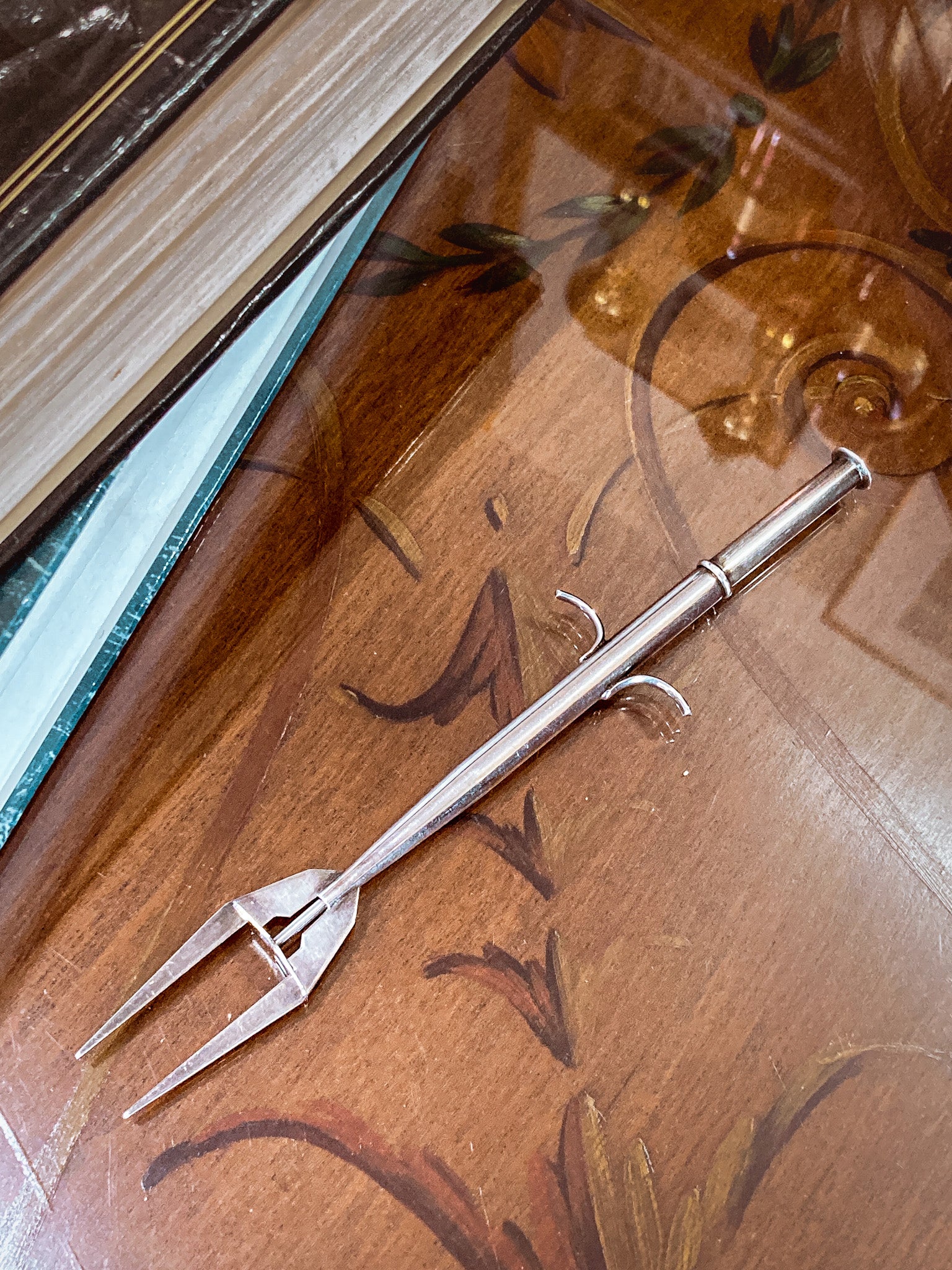 Vintage German Lutz & Weiss Sterling Silver Pickle Fork Serve Tableware