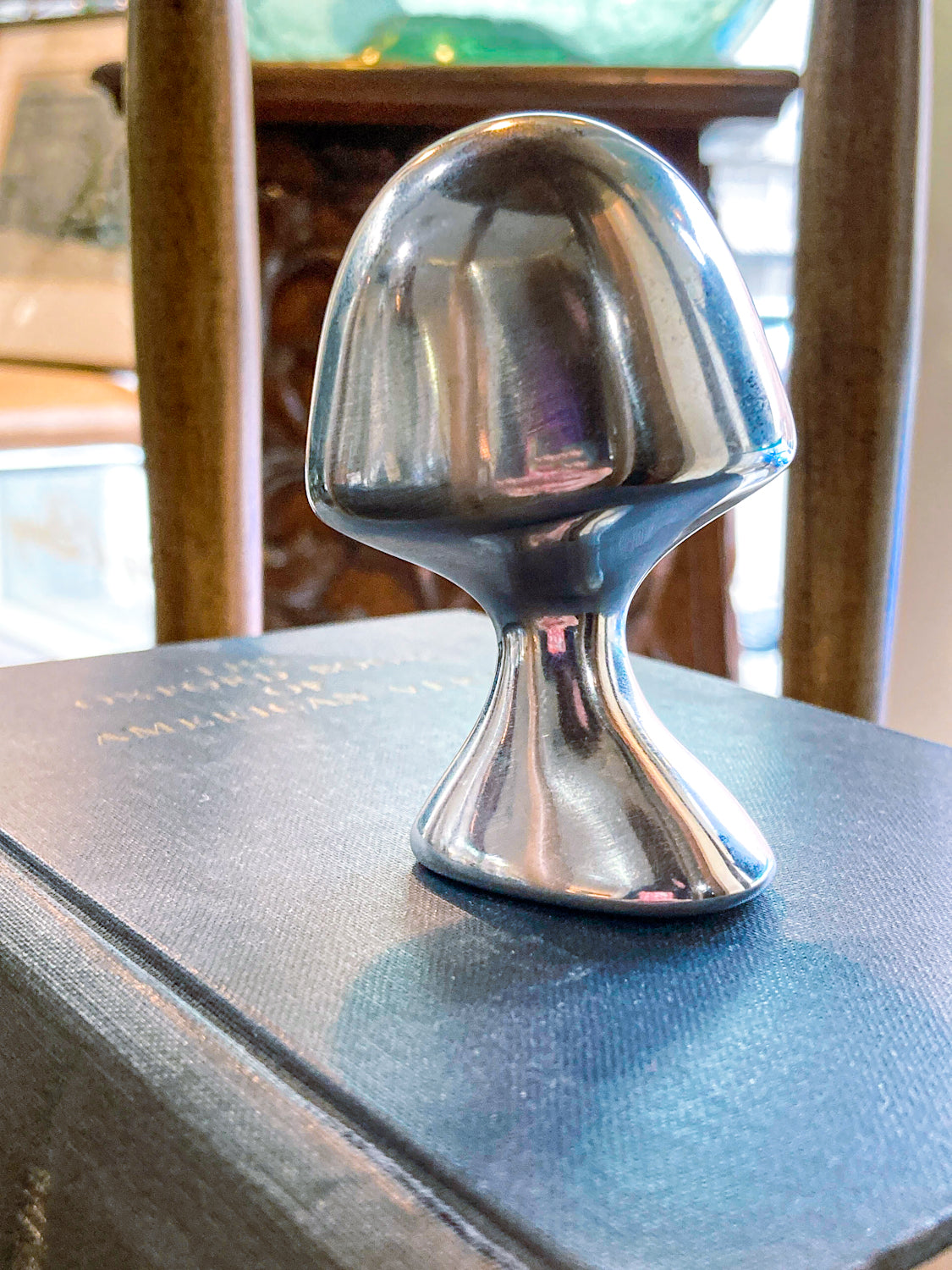 Vintage Gordon Hoselton (1930-2003) Aluminum Mushroom Mini Sculpture