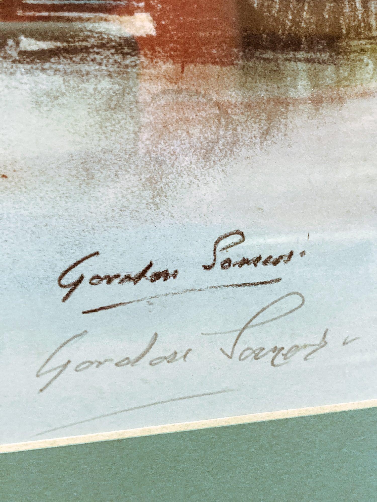 Vintage Gordon Somers The Houses of Parliament London Framed Print